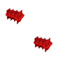 thumbnail image 1 of Inteprter Moldes para cubitos de hielo, divertidos cubos de café helado, molde para beber para regalos de fiesta Rojo 2piezas, 1 of 6