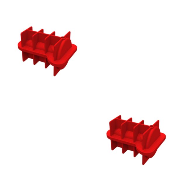 Inteprter Moldes para cubitos de hielo, divertidos cubos de café helado, molde para beber para regalos de fiesta Rojo 2piezas