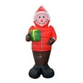 thumbnail image 2 of Jeco 8 Feet Inflatable Snowman in A Down Jacket in Multi-Color, 2 of 2