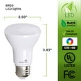 thumbnail image 2 of Bioluz LED BR20 LED Bulbs 50 Watt Replacement 90 CRI CEC Title 20 UL Listed Indoor Outdoor Dimmable LED Lamp, 2 of 5