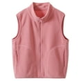 thumbnail image 6 of Kogui Girls Vest Coat Toddler Kids Baby Girls Boys Winter Warm Thick Sleeveless Patchwork Vest Clothes Toddler Cute Coat 3T 4T (Pink,3-4 Years), 6 of 6
