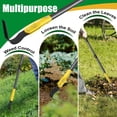 thumbnail image 4 of Herramienta de extracción de malezas, herramienta de jardín de hoz y látigo de zacate de 66 pulgadas de largo con hoja de doble filo, cortador de césped de acero afilado para malezas crecidas y zacate, 4 of 4