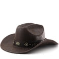 thumbnail image 2 of LILIYA Cowboy Hat,Cowgirl Hat,Western Cowboy Hats for Women/Mens/Straw Casual with Shapeable Wide Brim Cowboy Hat Jazz Cap Unisex Headwear, 2 of 7