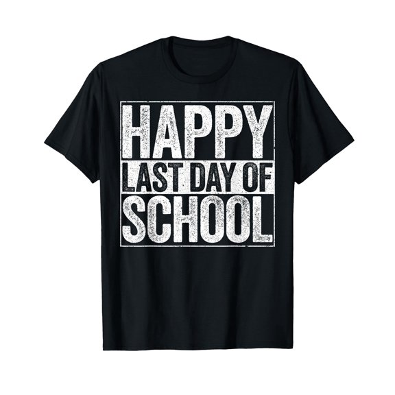 Happy Last Day of School Shirt Boy Girl Student Teacher T-Shirt