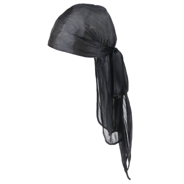 Sombrero de Bandana Unisex Sunnimix Gorra de cola larga Negro