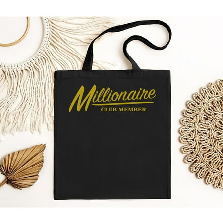 vintage NEW Millionaire Club Member Funny Entrepreneur Gift Men Women Tote Bag S--TH24279