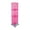 Pink, variant on Azar 60"(H) x 14"(W) x 14"(D) 4-Sided Interlocking Pegboard Floor Display Pink 701465-PNK