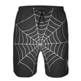 thumbnail image 3 of Logiee A Web With A Spider Print Mens Swim Trunks Quick Dry Board Shorts,Breathable Hawaii Beach Shorts Swimwear Bathing Suits-X-Large, 3 of 6