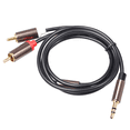 thumbnail image 1 of Cable Hifi Stereo 3.5Mm To Audio Cable Aux Jack 3.5 Y Splitter for Amplifiers Audio Car Aux Mobile Phone, 1 of 5