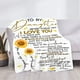thumbnail image 1 of LHSHID Daughter Blanket to My Daughter from Mom Gifts Letter Printed Throw Fleece Flannel Blankets Birthday Gifts for Daughter Adult Mother Daughter Gift from Mom Blanket for Kids 60"x80", 1 of 7