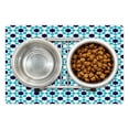 thumbnail image 1 of Geometric Pet Mat for Food and Water, Vintage Style Moroccan Stars and Squares Pattern, Non-Slip Rubber Mat for Dogs and Cats, 18" X 12", by Ambesonne, 1 of 2