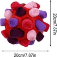 thumbnail image 4 of Snuffle Ball, Enrichment Toys for Dogs, Colorful Bite-resistant Pet Snuffle Ball Toy, Interactive Dog Treat Puzzle Toys Portable Pet for Small Medium Dogs, 4 of 6