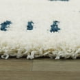 thumbnail image 4 of Carson Carrington Carson Shag Area Rug White/Navy 2'2" x 7' Runner 6' Runner, 8' Runner Runner, Indoor Entryway, Kitchen, Bedroom Navy, Ivory,, 4 of 5
