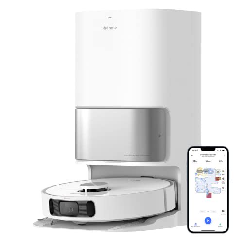 Dreame L10s Ultra - Robot aspirador y fregona combinado, limpieza y secado automáticos, base autovaciable y autollenable para 60 días de limpieza, succión de 5300 Pa y navegación con IA, compatible c