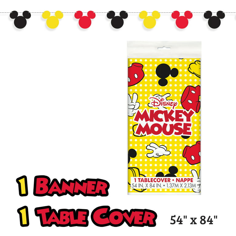 Disney Cartoon Mickey Mouse Thème Coutellerie Enfants Party Décoration Fête  d'anniversaire Baby Bath Cup Plate Party Fournitures Dinner Sets