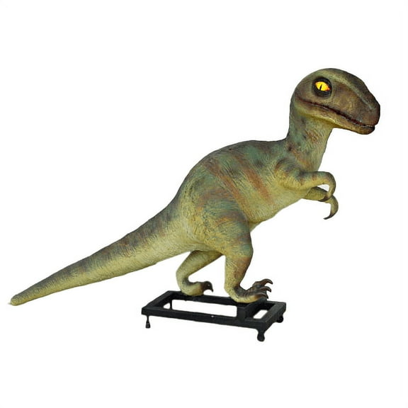Baby T Rex Dinosaur On Base Life Size Statue