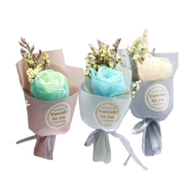 KAKOWELY 3 mini ramos de aromaterapia con fragancia natural de flores secas, difusor de aroma para coche, ambientador de boda, diseño aleatorio