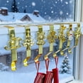 thumbnail image 4 of 7Pcs/Set Christmas Stocking Hooks Mantel Xmas Stocking Holder Festive Stocking Hangers for Hanging Wreaths Ornaments Gifts, 4 of 7
