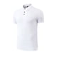 thumbnail image 3 of Tops para hombre, blusas y camisas de cuello redondo y manga corta para hombre, camiseta de manga corta de tejido laminado transpirable, sin costuras y con solapa de color liso de seda de hielo para h, 3 of 4