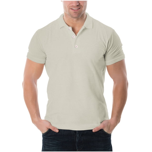 pstuiky camisetas de hombre, Camiseta de manga corta con cuello redondo y botones a la moda para hombre, informal, transpirable y a juego con el color camisas casuales para hombre l