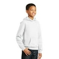 thumbnail image 4 of Port & Company Youth Fan Favorite Fleece Pullover Hooded Sweatshirt-L (White), 4 of 6