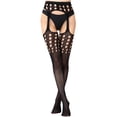 thumbnail image 2 of BONIXOOM Socks Women Semi-Opaque Thigh-High SpandexTrouser Cozy Socks Silver One Size, 2 of 6
