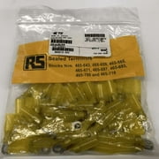 50 Pack of TE Connectivity 12AWG M5 Stud Tin Plated Crimp Ring Terminals DR-4-50