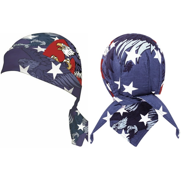 American Flag Doo Rag Patriotic Bandana Cap Stars and Stripes Red White ...