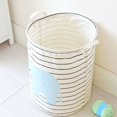 thumbnail image 3 of CNKOO Laundry Basket Elephant Pattern Striped Laundry Hamper Storage Basket Home Decor, 3 of 8