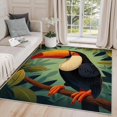 thumbnail image 1 of 2x3 Rug, Toucan Door Mat Washable Non Slip Soft for Entryway, Tropical Bird Rug, Funny Animal Carpet, Toucan Home Decor & Gifts, 1 of 6