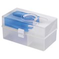 thumbnail image 1 of livinbox 9PCS Handle Portable Project Storage Container Case with Two Trays,14.6" x 8.8" x 7.4",10L,TB-503 - Blue, 1 of 8