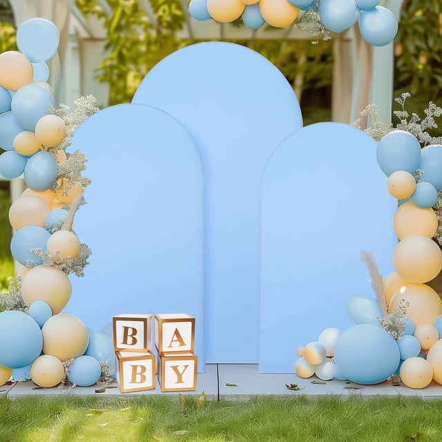 Set de fundas de fondo NSSONBEN Baby Blue para Arch, 2,2 m, 2 m, 1,8 m