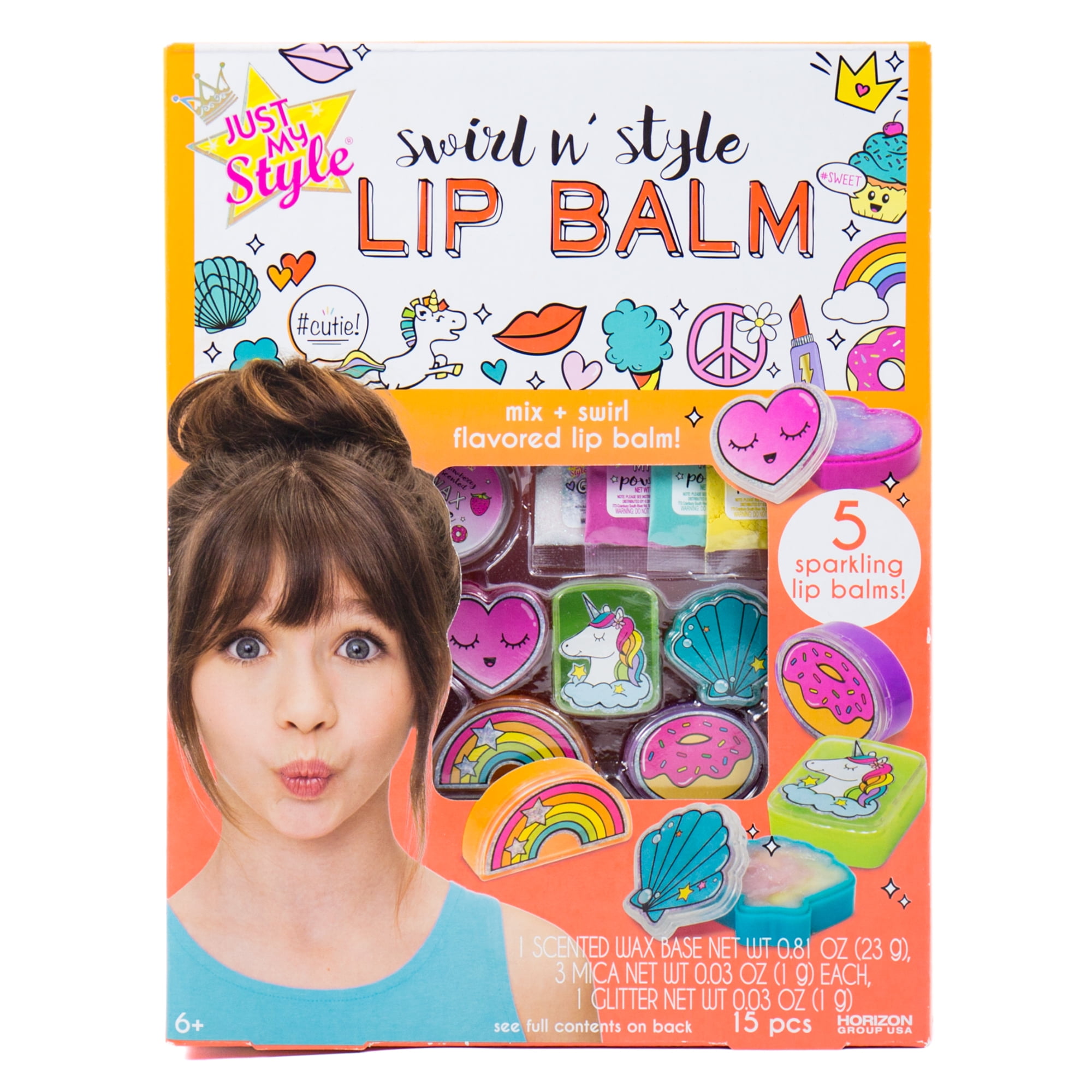 Just My Style D.I.Y. Swirl N' Style Lip Balm Kit, Arts & Crafts, 6