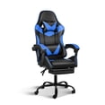thumbnail image 1 of Silla de juego YSSOA Racing Style ajustable con reposapiés negro/azul, 1 of 7