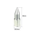 thumbnail image 2 of Unique Bargains 1/8' NPT Grease Fitting Standard Grease Sharp Type Nozzle Zinc Plated, Silver Tone 2pcs, 2 of 3
