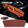 thumbnail image 2 of CARTTOU Multifunctional Car Slot Box Car Seat Slot Storage Box Car Leather Glove Box Mobile Phone Storage Box, 2 of 7