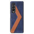 thumbnail image 4 of Techcircle Case for Samsung Galaxy Z Fold 4 7.6" inch 2022, PU Leather Backplane Secure Warp Wireless Charging Anti-fall Shockproof Anti-fingerprint Luxury Elegant Folding Case, Blue, 4 of 8