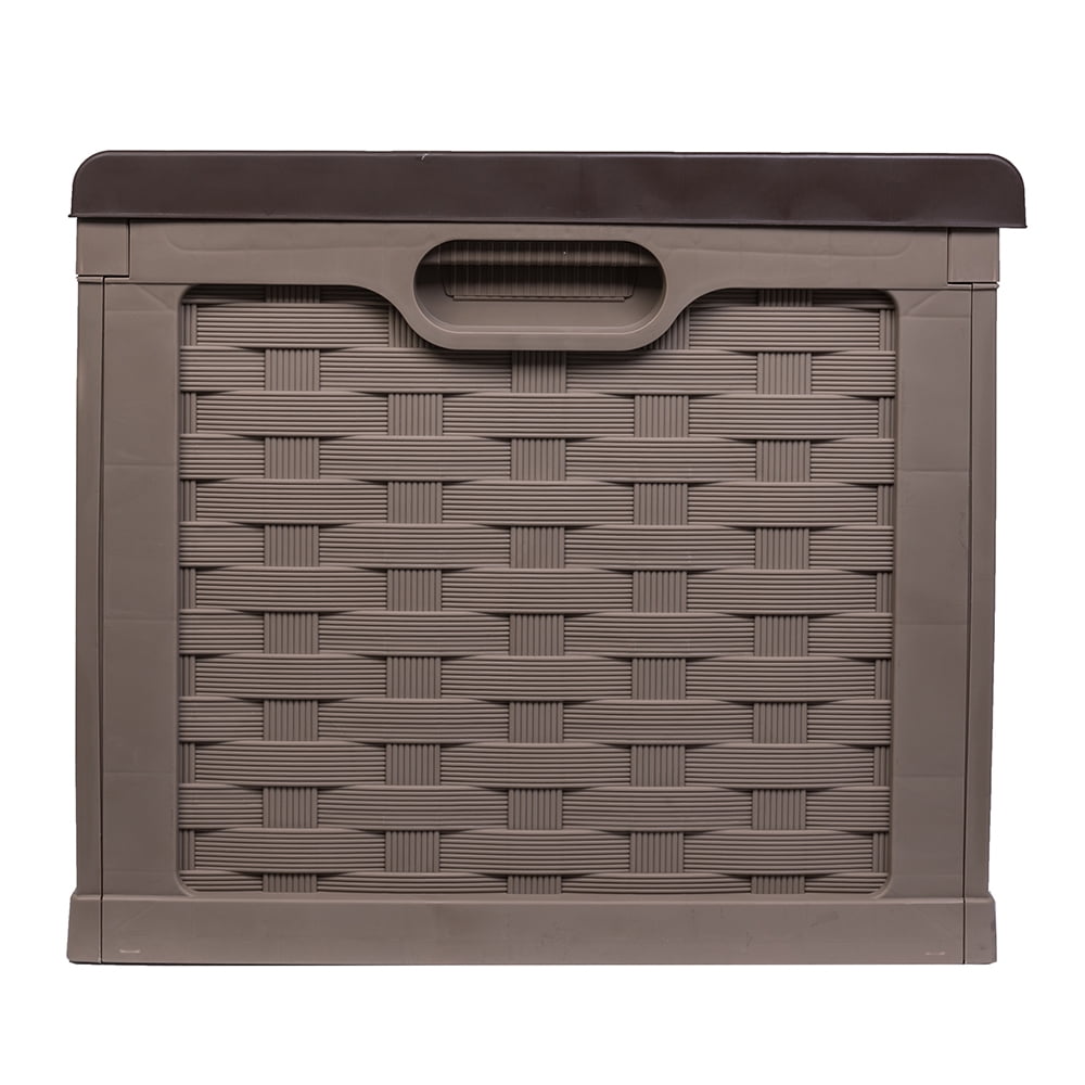 Starplast 153 Gallon Plastic Deck Box, Mocha Brown