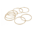 thumbnail image 3 of 7 Pzs Pulseras De Acero Inoxidable color dorado, 3 of 4