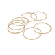 thumbnail image 3 of 7 Pzs Pulseras De Acero Inoxidable color dorado, 3 of 4
