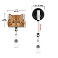thumbnail image 3 of WIRESTER Set 2pcs Design Acrylic Key Card Holder Belt Clip Reel Id Badge Retractable - Exotic Shorthair Cats, 3 of 6
