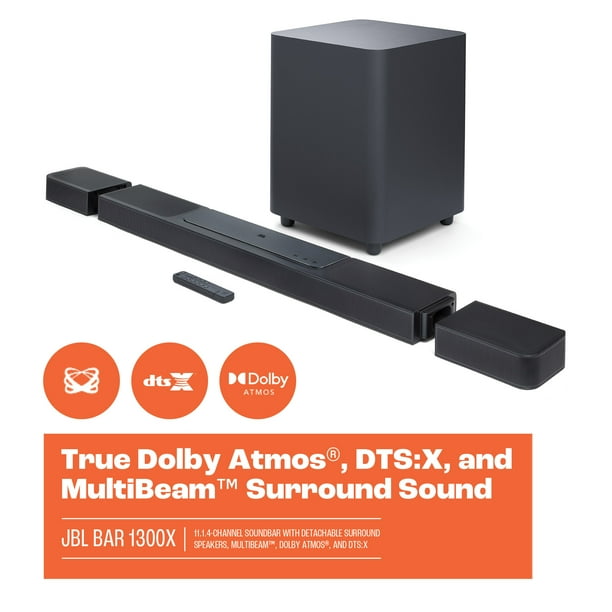 JBL Bar 1300X: 11.1.4-Channel soundbar with Detachable Surround