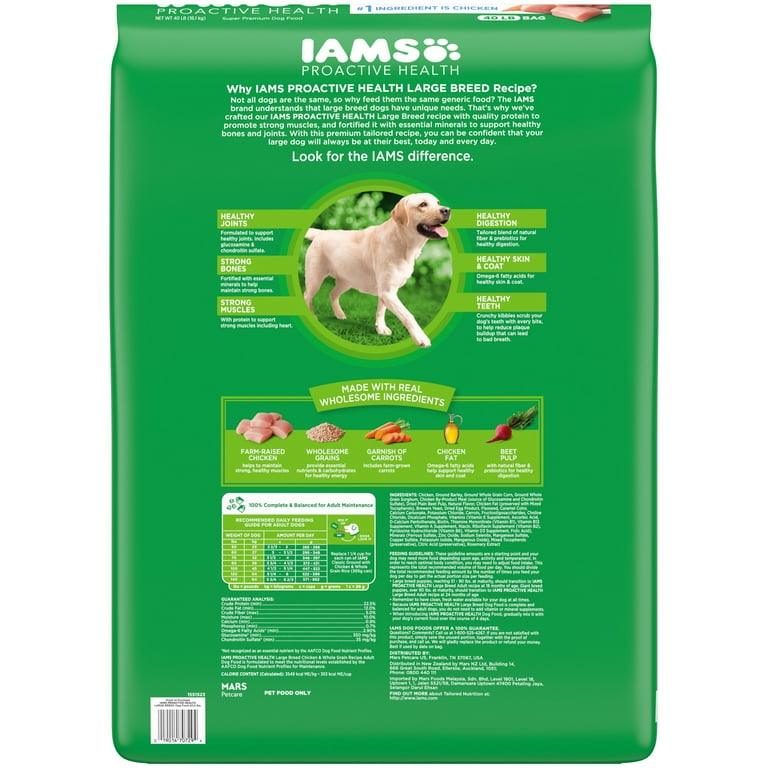 Iams Proactive Health Large Breed Dry Dog Food With Real Chicken