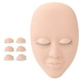 thumbnail image 2 of Lash Mannequin Head, Eyelash Extension Practice Doll Head For Eyelash Extension Practice, With 3 Pairs Replaceable Eyelid Single Layer Lashes, 2 of 8