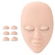thumbnail image 2 of Cabeza De Maniquí De Pestañas, Cabeza De Maniquí De Extensión De Pestañas Simulada Portátil Con Párpado Reemplazable Para Maquillaje Para Salón De Belleza, 2 of 7