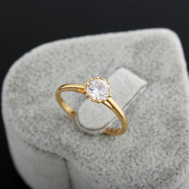 Anillo J27065/oro auténtico 18K/17MM (J27065-J-B-6.5)