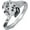 Dalmatian, variant on S925 Sterling Silver Dog Ring for Women - Multiple Canine Designs Including Golden Retriever German Shepherd & Poodle -Hypoallergenic Adjustable Ring Jewelry