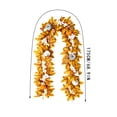 thumbnail image 3 of Artificial Flowers for Outdoors Faux Plants Indoor Artificial Maple Leaves Silk Flowers White Festival Hanging Garland Maple Vine Decoration for Wedding Wedding Decor (Bronze), 3 of 6