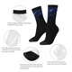 thumbnail image 4 of Fotbe Black Blue Glitter Sparkles Calcetas Largas con Estampado para Hombre y Mujer – Calcetas de Compresión Transpirables y Elásticas, Viajar y Uso Diario Talla 5-11, 4 of 6