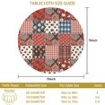 thumbnail image 3 of Pioneer Flower Floral Print Pattern Round Tablecloth 60 X 60 Inch, Wrinkle Resistant Wipeable Table Cloth for Kitchen Dining Picnic Patio Party, 3 of 6